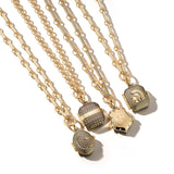 14K Gold Diamond Stripe Lancer II Locket - storrow