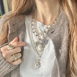 14K Gold Moonstone Diamond & Enamel Victoria Medallion