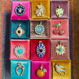 14K Gold & Mint Chrysoprase Anna Heart Charm