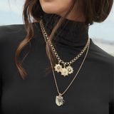 14K Gold Emerald & Enamel Florence Charm - storrow