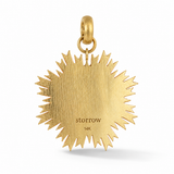 14K Gold Lapis & Enamel Emblem Rosa Charm - storrow
