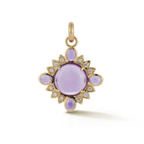 Purple amethyst diamond nora pendant victorian inspired