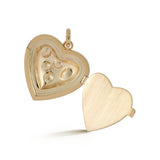 14K Gold Turquoise Diamond & Pearl Laney Locket