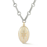 14K White & Yellow Gold Lillian Locket Ernie Necklace
