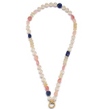 14K 18.5" 8MM Freshwater Pearl & Gem Sweet Maisy #3 Necklace