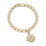 14K Mini Victoria & Everett book link booklink victorian Chain Bracelet