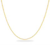 14K Gold 2.5mm Beaded Ball Stanley Chain - storrow