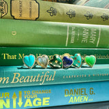 14K Gold Diamond & Chrysoprase Alana Large Heart Ring