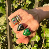 14K Gold Diamond & Multi Stone Isla Ring