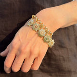 gold medal medallion bracelet book link chain