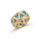 storrow trillion london blue topaz and diamond ring