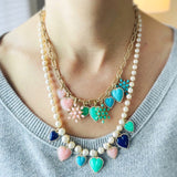 14K Gold Heavy Alternating Elongated Link Handmade 18" Oscar Chain - storrow