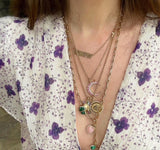 14K Gold Diamond Guardian Lion Mabel Medallion - storrow