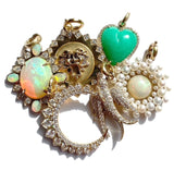 14K Gold & White Diamond Birdie Charm - storrow