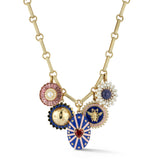 14K Minnie, Mildred & Eleanor Multi-Charm Necklace