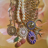 14K Gold Diamond Bee Madelyn Medallion