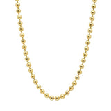 14K Gold 22" 2.5mm Beaded Ball Stanley Chain - storrow