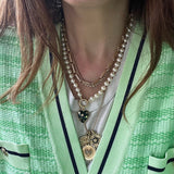 14K Gold Elongated Book Link Ernie Chain