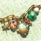 14K Gold Opal Pearl & Diamond Stella Charm - storrow