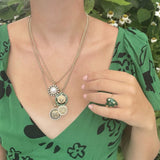 14K Gold & Diamond Victorian Lion Olive Medallion - storrow