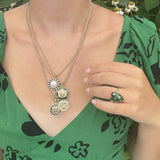 14K Gold Pearl & Enamel Libby Charm - storrow