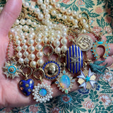 14K Gold & Diamond Victorian Lion Olive Medallion - storrow