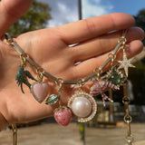 14K Gold Diamond Large Stella Charm - storrow