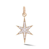 14K Diamond stella star north star guiding light Charm jewelry necklace celestial victorian inspired gift for her storrow