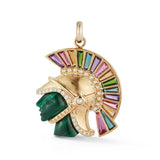 14K Gold Mixed Gemstone Pearl & Diamond Reid Charm - storrow