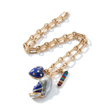14K Gold Pearl & Lapis Imperial Soldier Katherine Charm - storrow