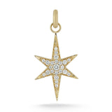 14K Diamond stella star north star guiding light Charm jewelry necklace celestial victorian inspired gift for her storrow