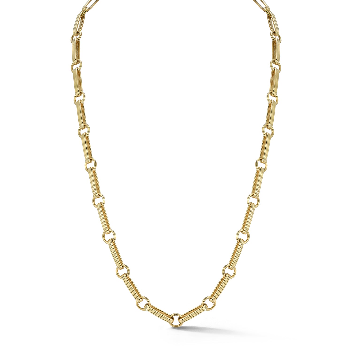 14K Gold Elongated Book Link Ernie Chain – storrow
