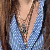 14K Gold & Enamel Celestial Orb Mildred Medallion - storrow