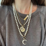 14K 22" AAA 7.5-8.5MM Japanese Akoya Pearl Howie Necklace - storrow