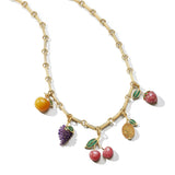 14K Fruit Salad Multi-Charm Necklace