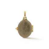 14K Gold Diamond Checkerboard Luminous Locket - storrow