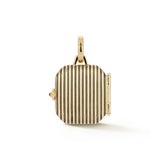 14K Gold Diamond Stripe Lancer II Locket - storrow