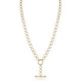 14K Gold Book Link Garnet Toggle Large - storrow