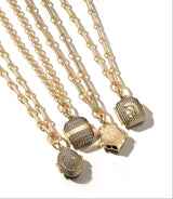 14K Gold Diamond Shield Lockwood Locket - storrow