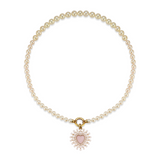 14K Pink Opal Juliana & Howie Charm Necklace