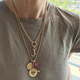 J initial celestial charm, special gift, custom