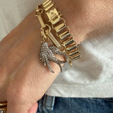 14K Gold Brown Diamond Birdie Charm