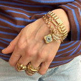 14K Gold Bold Book Link Etta Chain