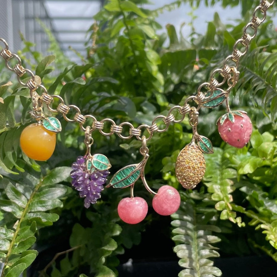 14K Gold Chrismatite & Emerald Sweet Orange Charm – storrow