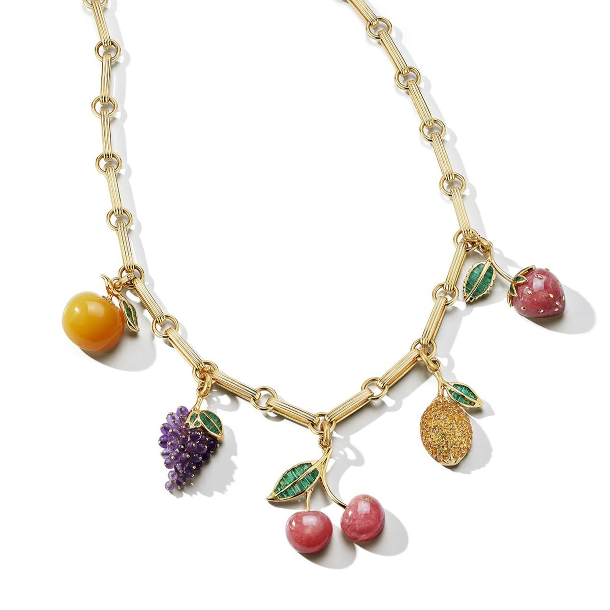 14K Gold Emerald & Yellow Sapphire Sour Lemon Charm – storrow