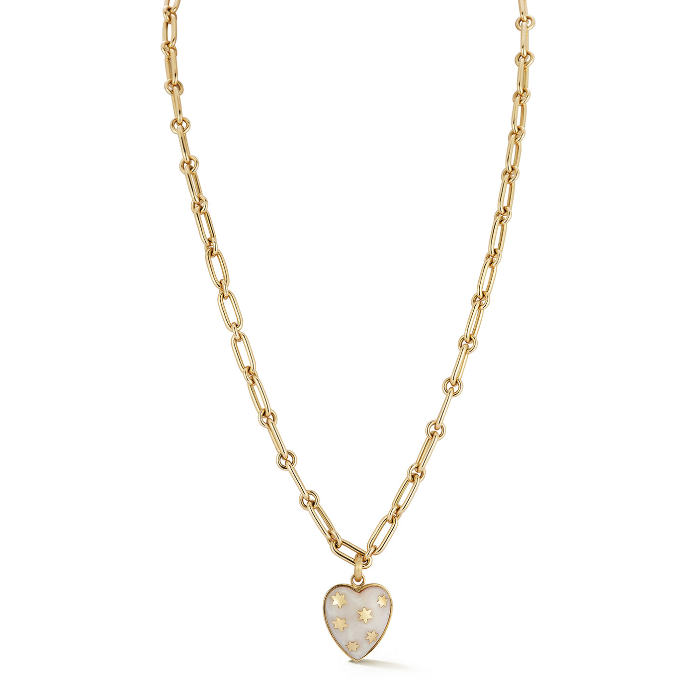 14K Pink Opal Anna Heart Oscar Necklace – storrow