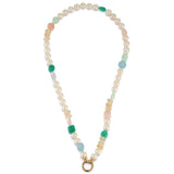 14K 18" 7MM Freshwater Pearl & Gem Sweet Maisy #6 Necklace