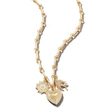 14K Gold & Pearl Birdie Charm - storrow