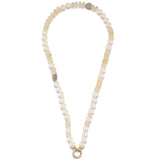 14K 19.5" 8MM Freshwater Pearl & Gem Sweet Maisy #1 Necklace