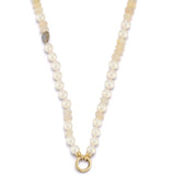 14K 19.5" 8MM Freshwater Pearl & Gem Sweet Maisy #1 Necklace